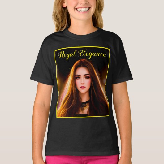 10代のモダンカラー王室のチョーカースタイリッシュ魔法 Tシャツ (正面)