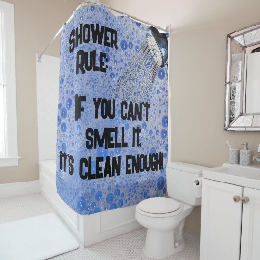 10代のユーモアのあるもし臭いもなし シャワーカーテン (インサイチュ)