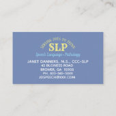 10代の人にトットを提供するSLP名刺 名刺 (裏面)