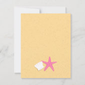 10代の夏のフリップフロップビーチ誕生パーティー 招待状 (裏面)