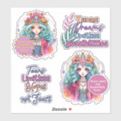 10代の夢カスタムの裁断ビニールシール シール (シート)