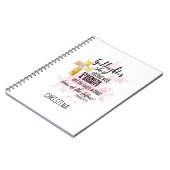 10代の女神ギフトパーソナライズされた諺 ノートブック (左側)