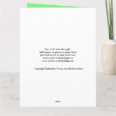 10代の孫の写真14th BIG誕生日カード カード (裏面)