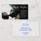 10代の少女のサングラス 名刺 (正面/裏面)