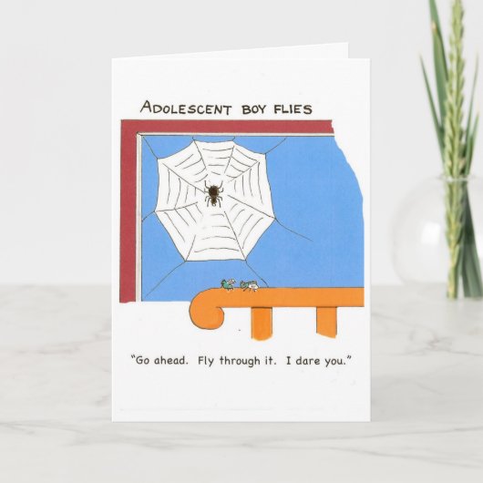 10代の少年のための誕生日カード カード (正面)