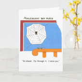 10代の少年のための誕生日カード カード (黄色い花)