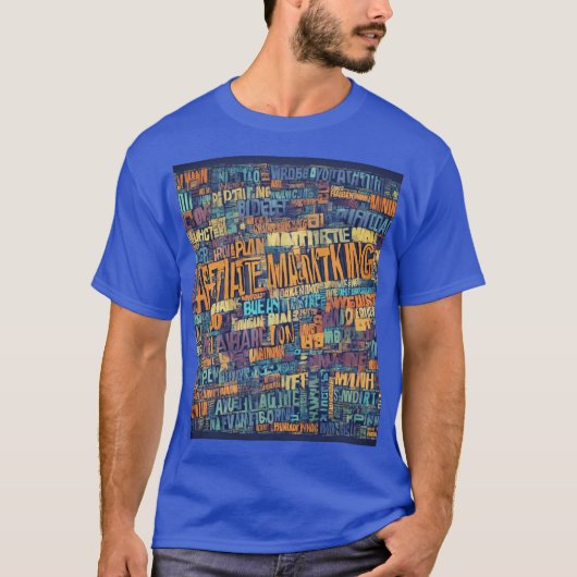 10代の文字ベースのデザイン Tシャツ (正面)