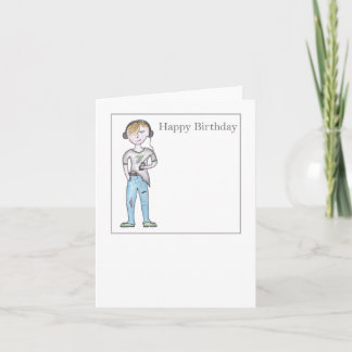 10代の男の子のミュージック誕生日カード カード