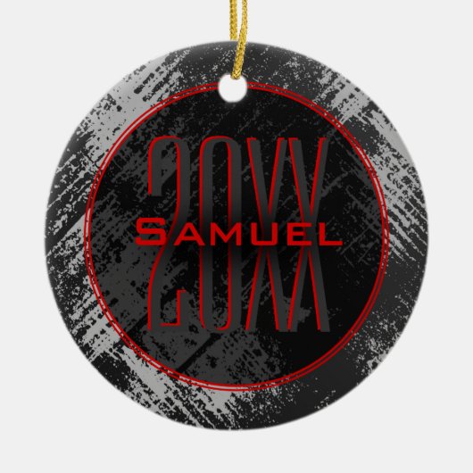 10代の男 セラミックオーナメント (正面)