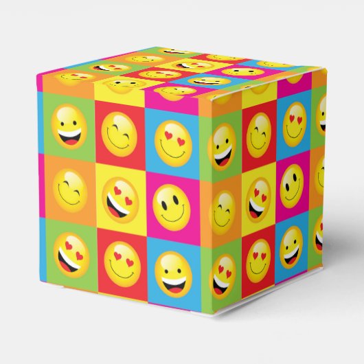 10代の絵文字パーティー絵文字顔 フェイバーボックス (裏面サイド)