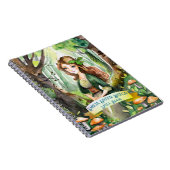 10代の緑の魔女の呪文ブックグリモワール ノートブック (右側)