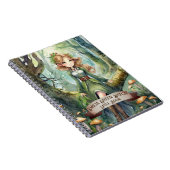 10代の緑の魔女の呪文ブックグリモワール ノートブック (右側)