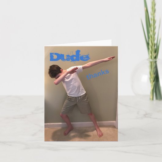 10代の若者からのサンキューカード サンキューカード (正面)