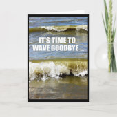 10代の若者に波さよなら – Happy 20誕生日 カード (正面)