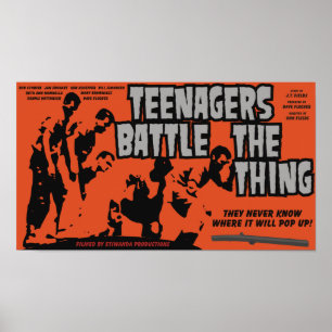 10代の若者はThing映画と戦う ポスター