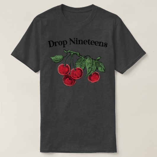 10代の若者をドロップ Tシャツ (デザイン正面)