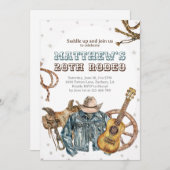 10代の若者カウボーイロデオ 招待状 (正面/裏面)