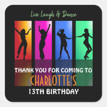 10代の若者カラフルディスコパーティー |誕生日