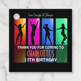 10代の若者カラフルディスコパーティー |誕生日 フェイバータグ