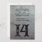 10代の若者グランジメタルビッグエイジ招待状 招待状 (正面)