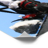 10代の若者スノーボーディングポスター ポスター (角)