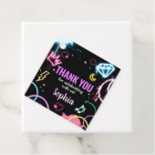 10代の若者ネオン13歳バースデーパーティースクエア フェイバータグ (インサイチュ)