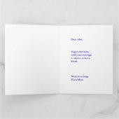 10代の若者写真BIGバースデーカード息子13歳 カード (内部)