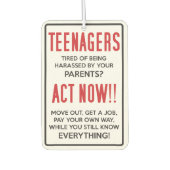 10代の若者嫌がらせを受けるのにうんざりだ？今すぐ行動!! カーエアーフレッシュナー (正面)