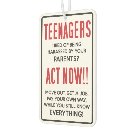 10代の若者嫌がらせを受けるのにうんざりだ？今すぐ行動!! カーエアーフレッシュナー (左)