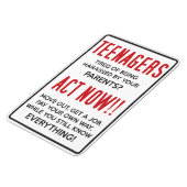 10代の若者嫌がらせを受けるのにうんざりだ？今すぐ行動!! マグネット (左側)