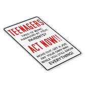 10代の若者嫌がらせを受けるのにうんざりだ？今すぐ行動!! マグネット (右側)