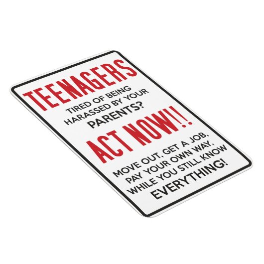 10代の若者嫌がらせを受けるのにうんざりだ？今すぐ行動!! マグネット (右側)