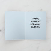 10代の若者誕生日カード カード (内部)