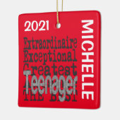 10代の若者超並立カスタムオーナメント セラミックオーナメント (左)