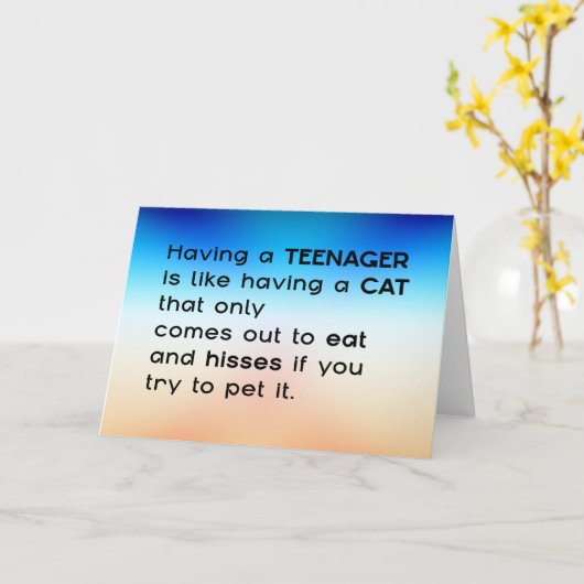 10代の若者... カード (黄色い花)