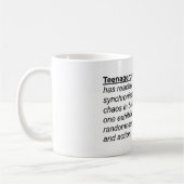 10代の若者 コーヒーマグカップ (左)