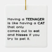 10代の若者... セラミックオーナメント (裏面)