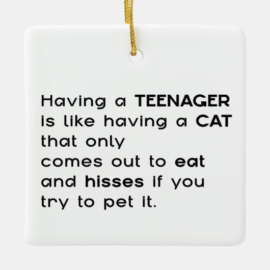 10代の若者... セラミックオーナメント (正面)