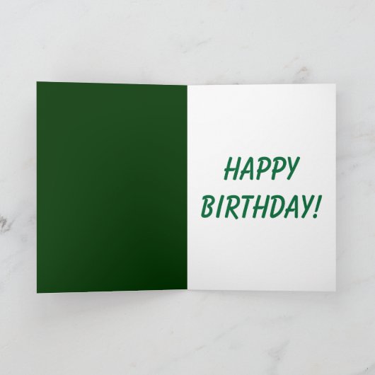 10代の誕生日だ！ カード (内部)