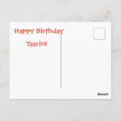10代の誕生日を持つパニック状態の母親 ポストカード (裏面)