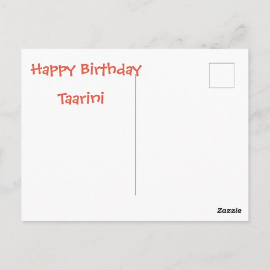 10代の誕生日を持つパニック状態の母親 ポストカード (裏面)