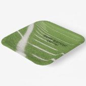 10代の誕生日ヤードラインズグリーンサッカーフィールド ペーパープレート (傾斜あり)