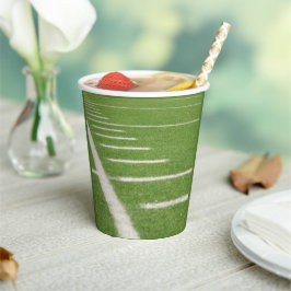 10代の誕生日ヤードラインズグリーンフィールドフットボール 紙コップ