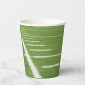 10代の誕生日ヤードラインズグリーンフィールドフットボール 紙コップ (正面)