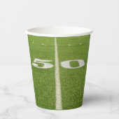10代の誕生日50ヤードライングリーンフィールドフットボール 紙コップ (正面)