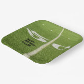 10代の誕生日50ヤードラインフットボールフィールド ペーパープレート (傾斜あり)