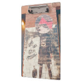 10代の贈り物:ニューヨーク通りグラフィティガール クリップボード (左)