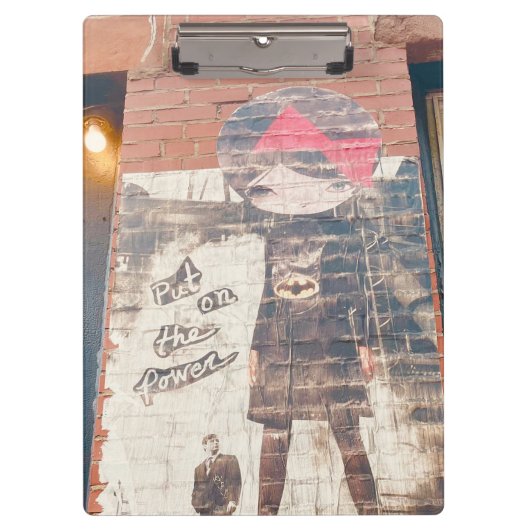 10代の贈り物:ニューヨーク通りグラフィティガール クリップボード (正面)