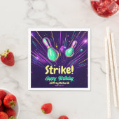 10代の輝く暗いボーリング誕生日パーティー スタンダードカクテルナプキン (インサイチュ)