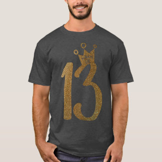 10代の金ゴールド13誕生日13誕生日T Tシャツ